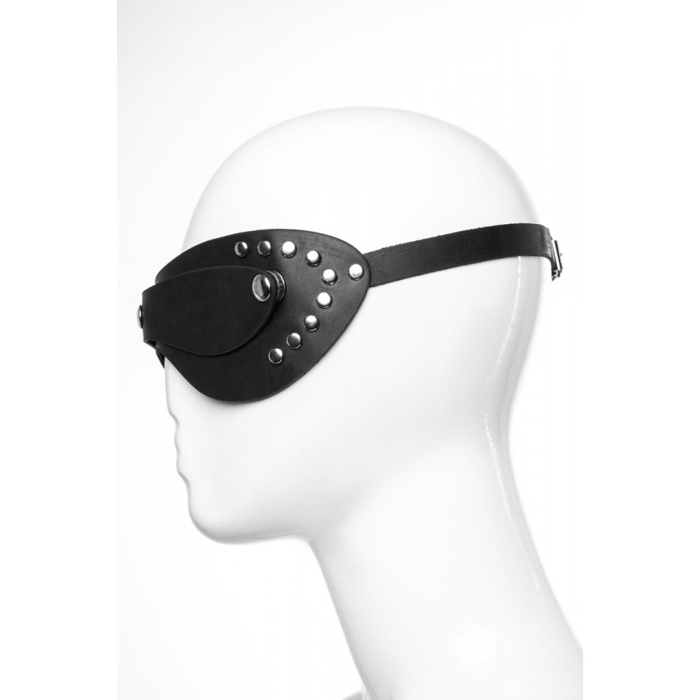 Маска на очі натуральна шкіра модель Mask 1.1