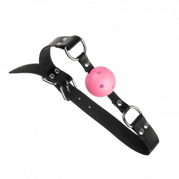 F61411 Кляп Loveshop BREATHABLE BALL Gag PINK