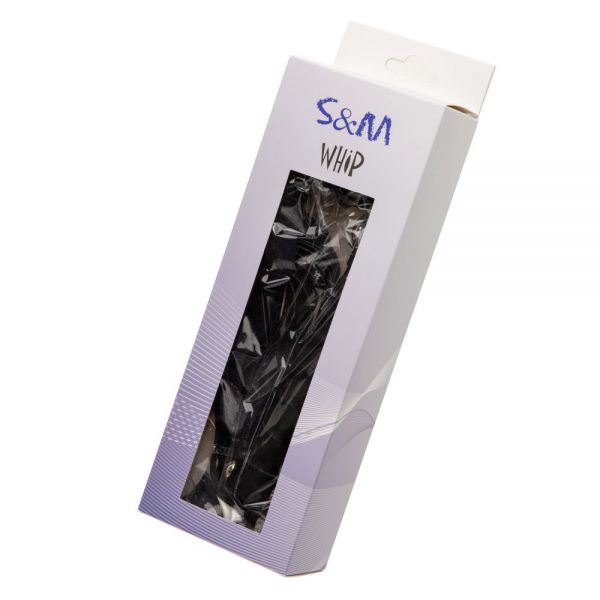 F61423 батіг з екошкіри та замші ромб FLOGGER BLACK / RED