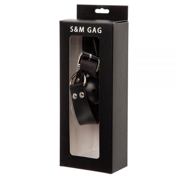 F61425 Кляп Loveshop BREATHABLE BALL Gag BLACK