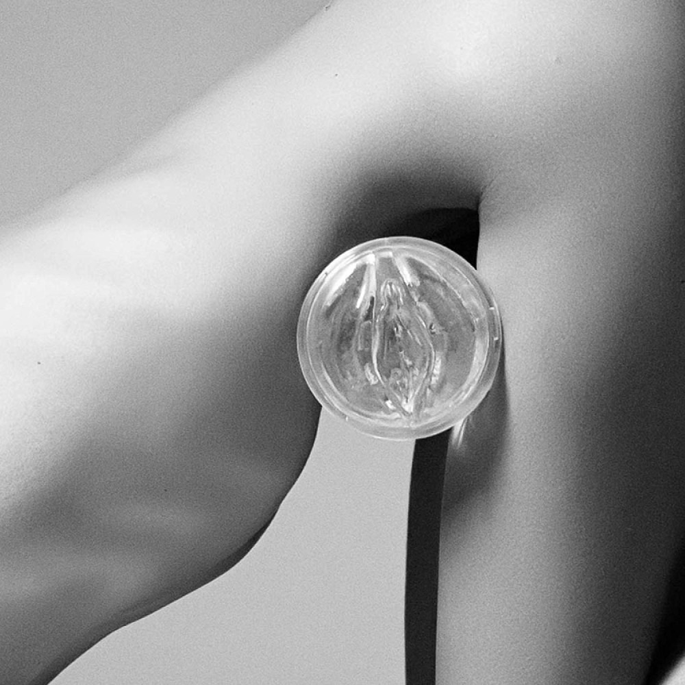 Мастурбатор вагіна у колбі, кібершкіра Fleshlight Ice Lady Crystal, прозорий