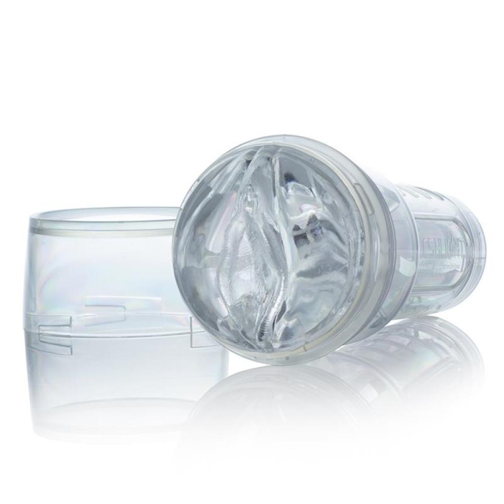 Мастурбатор вагіна у колбі, кібершкіра Fleshlight Ice Lady Crystal, прозорий