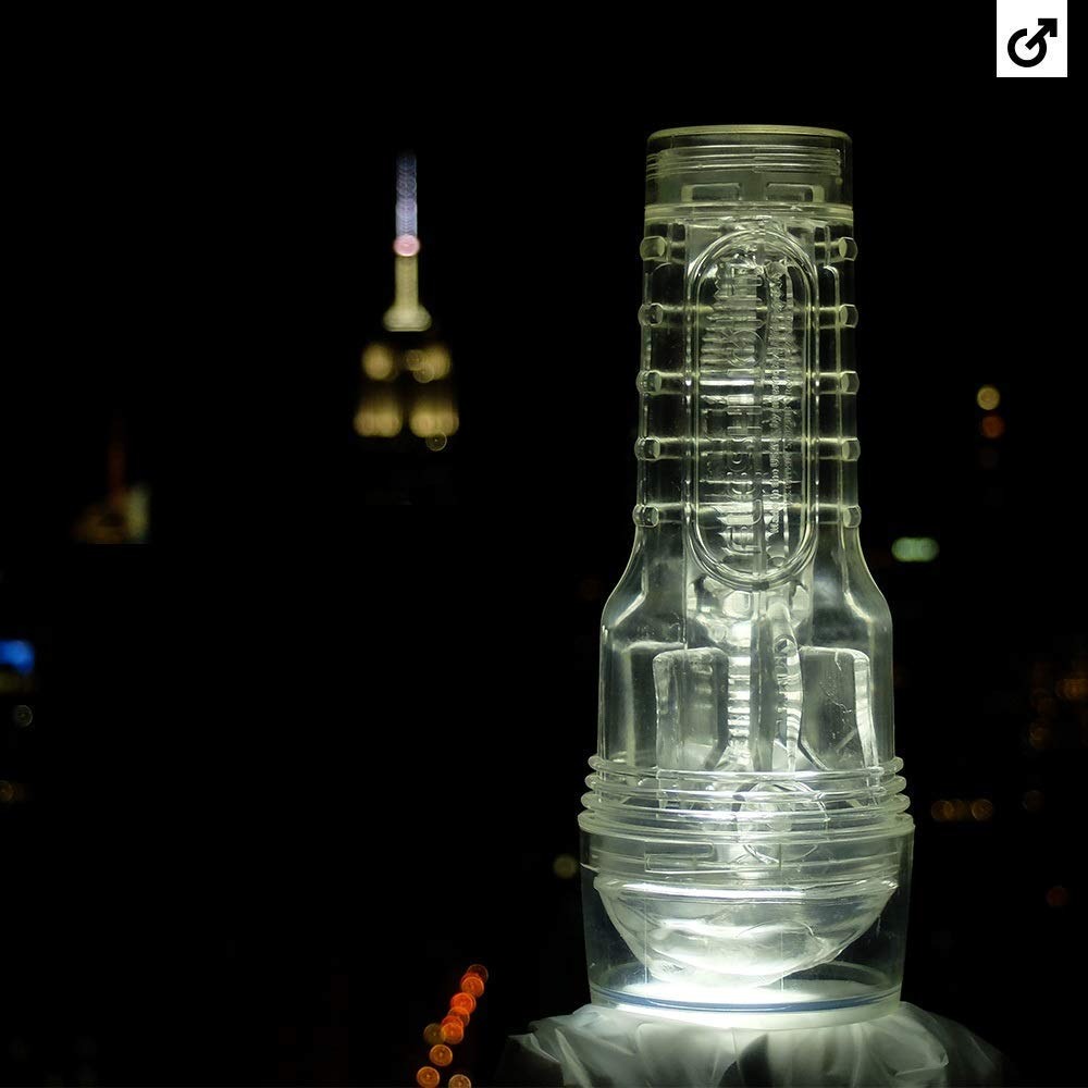 Мастурбатор вагіна у колбі, кібершкіра Fleshlight Ice Lady Crystal, прозорий
