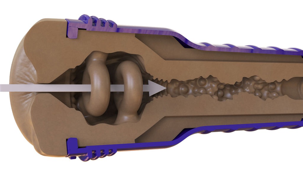 Мастурбатор попа в колбі Fleshlight Boost Blast Female, коричневий