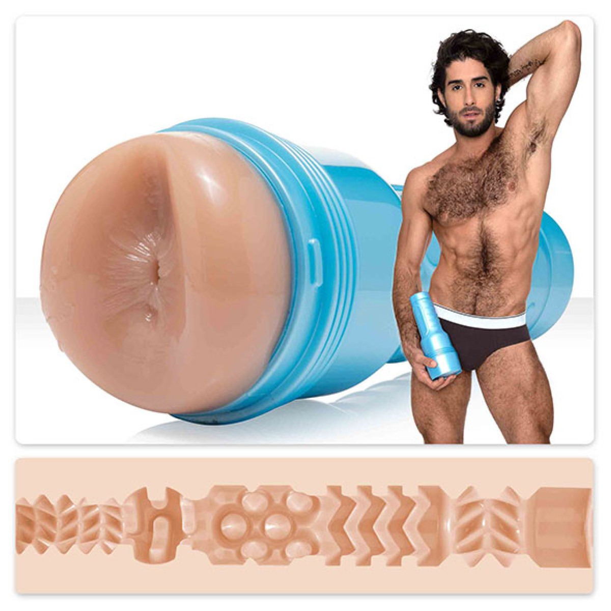 Мастурбатор попа, кібершкіра Fleshjack Boys Diego Sans Sex Machine Signature Butt, тілесний
