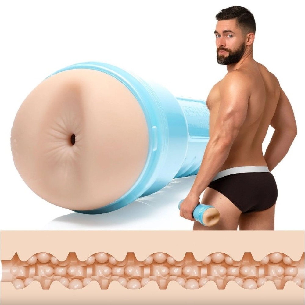 Мастурбатор попа кібершкіра в колбі, Fleshjack Boys Griffin Barrows Cake Signature Butt, тілесний