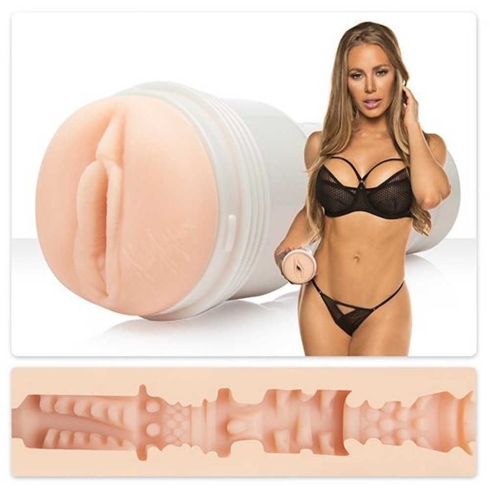 Мастурбатор вагіна в колбі, кібершкіра, Fleshlight Girls Nicole Aniston Fit, бежевий