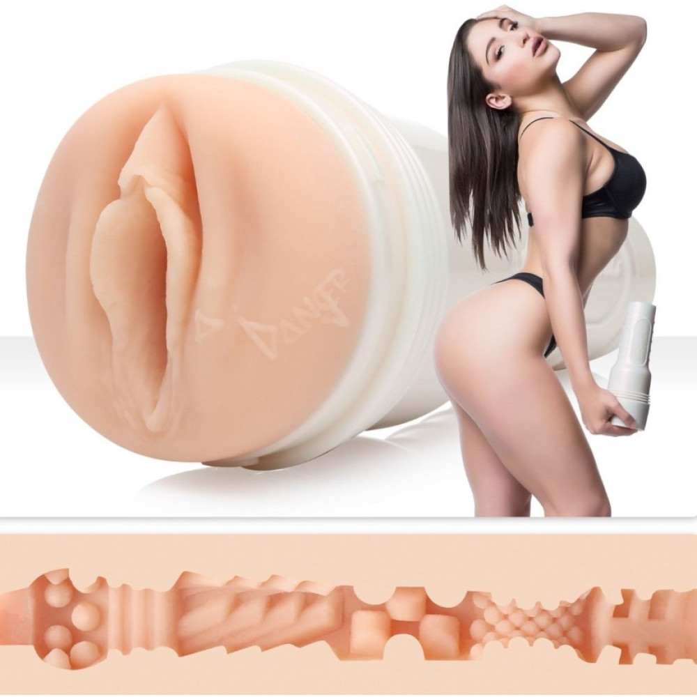 Мастурбатор в колбе вагина, Fleshlight Girls Abella Danger Danger Signature Vagina (RP), киберкожа