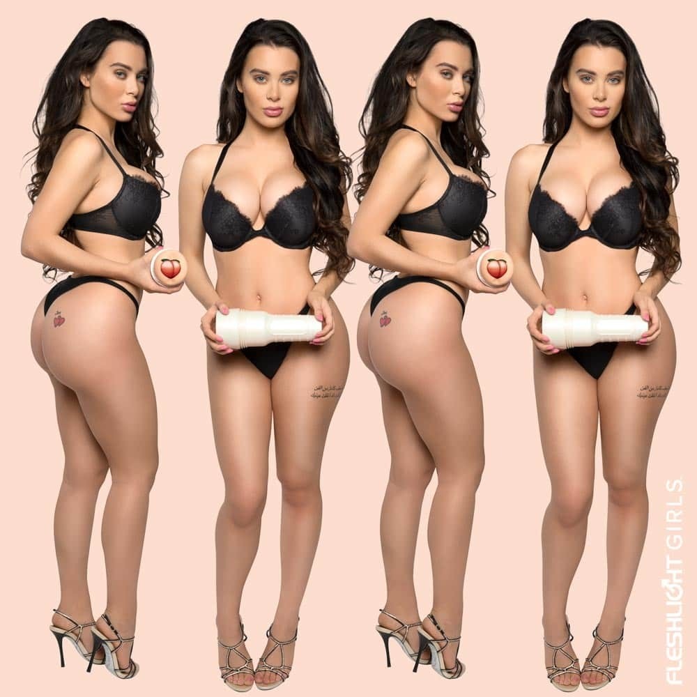 Мастурбатор анус у колбі Fleshlight Girls Lana Rhoades, кібершкіри (Superskin), тілесний