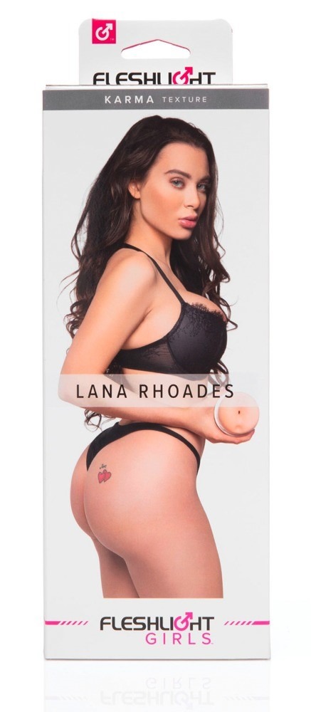 Мастурбатор анус у колбі Fleshlight Girls Lana Rhoades, кібершкіри (Superskin), тілесний