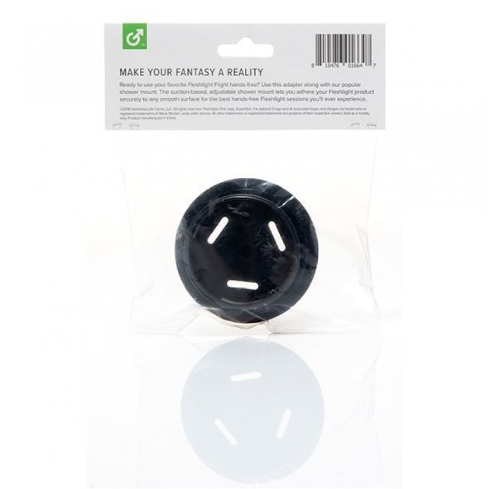 Адаптер для з'єднання мастурбатора з кріпленням-присоскою FleshLight Shower Mount Adapter, чорний