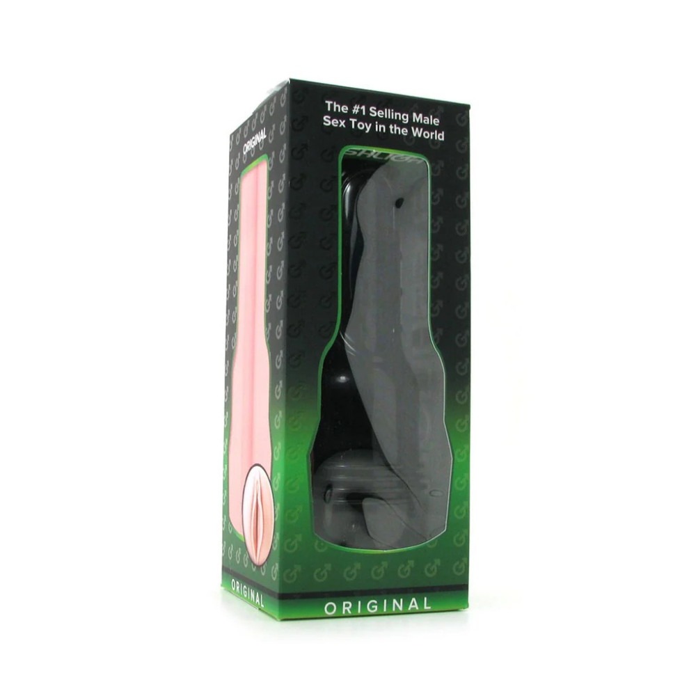 Мастурбатор вагіну в колбі Fleshlight Pink Lady Original, кібершкіра, бежевий
