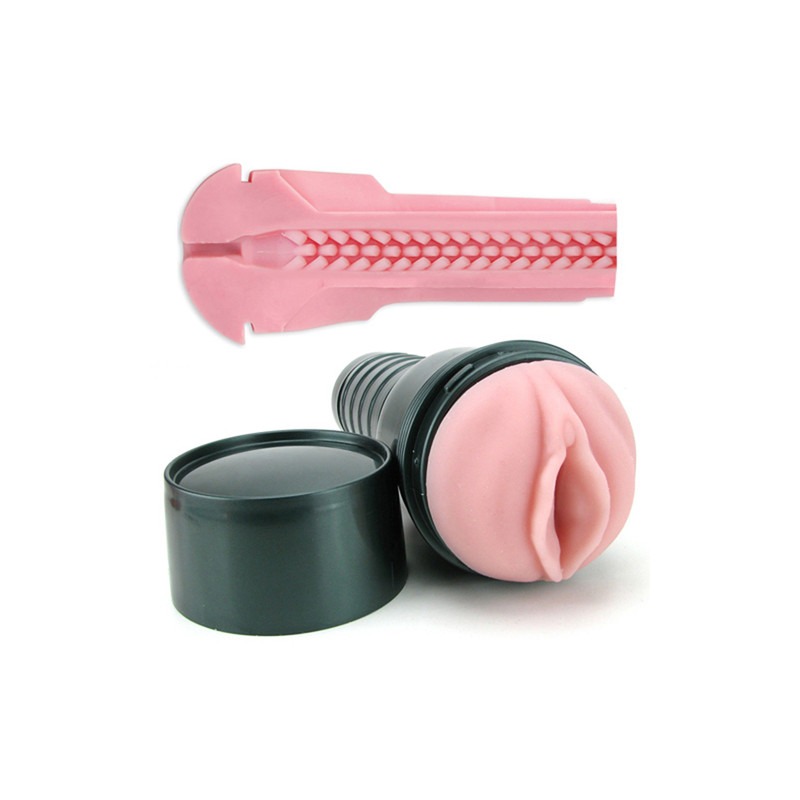 Мастурбатор в колбе с 3-мя вибропулями Fleshlight Vibro Pink Lady Touch
