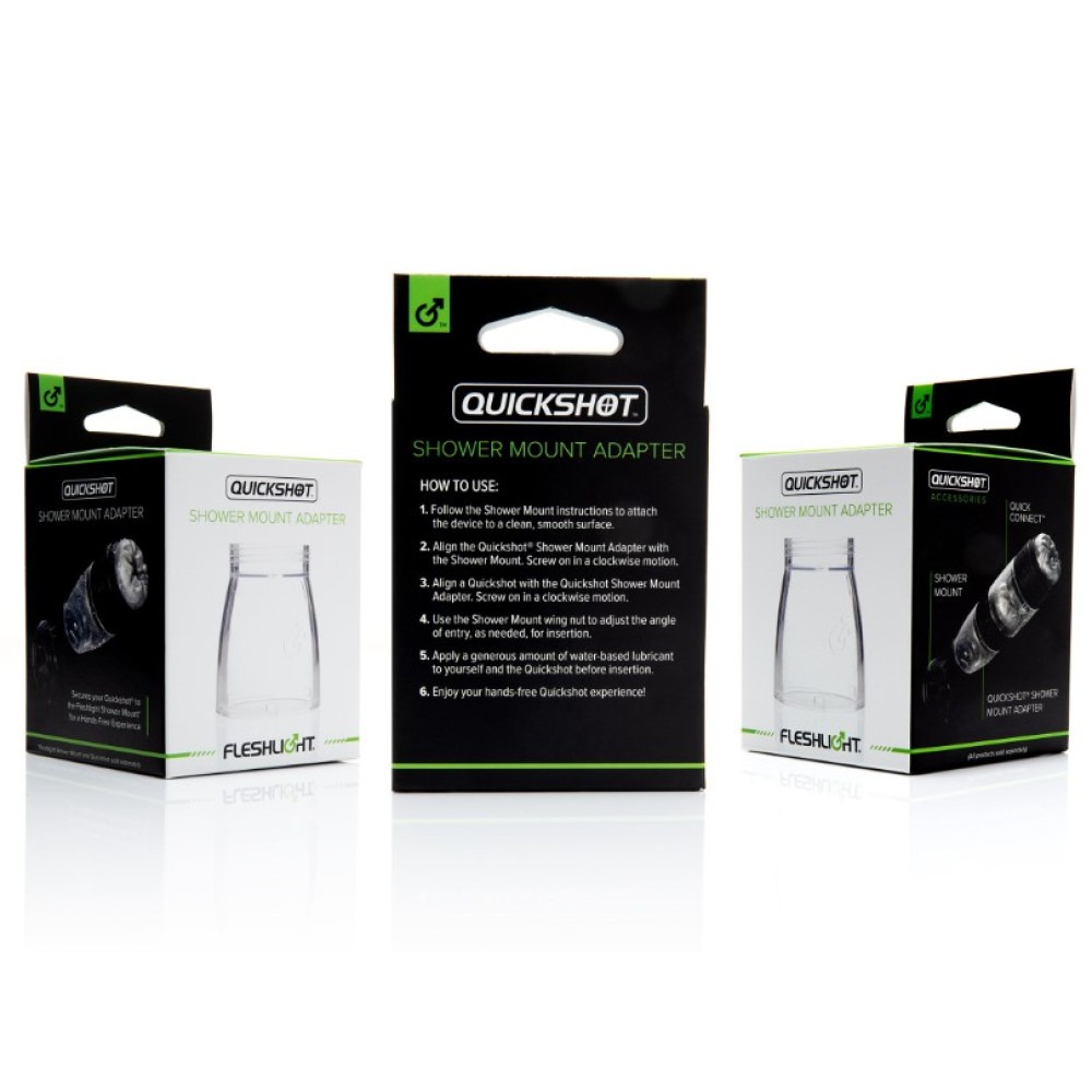 Адаптер-кріплення для з'єднання з мастурбатором Quickshot Shower Mount Adapter (RP)