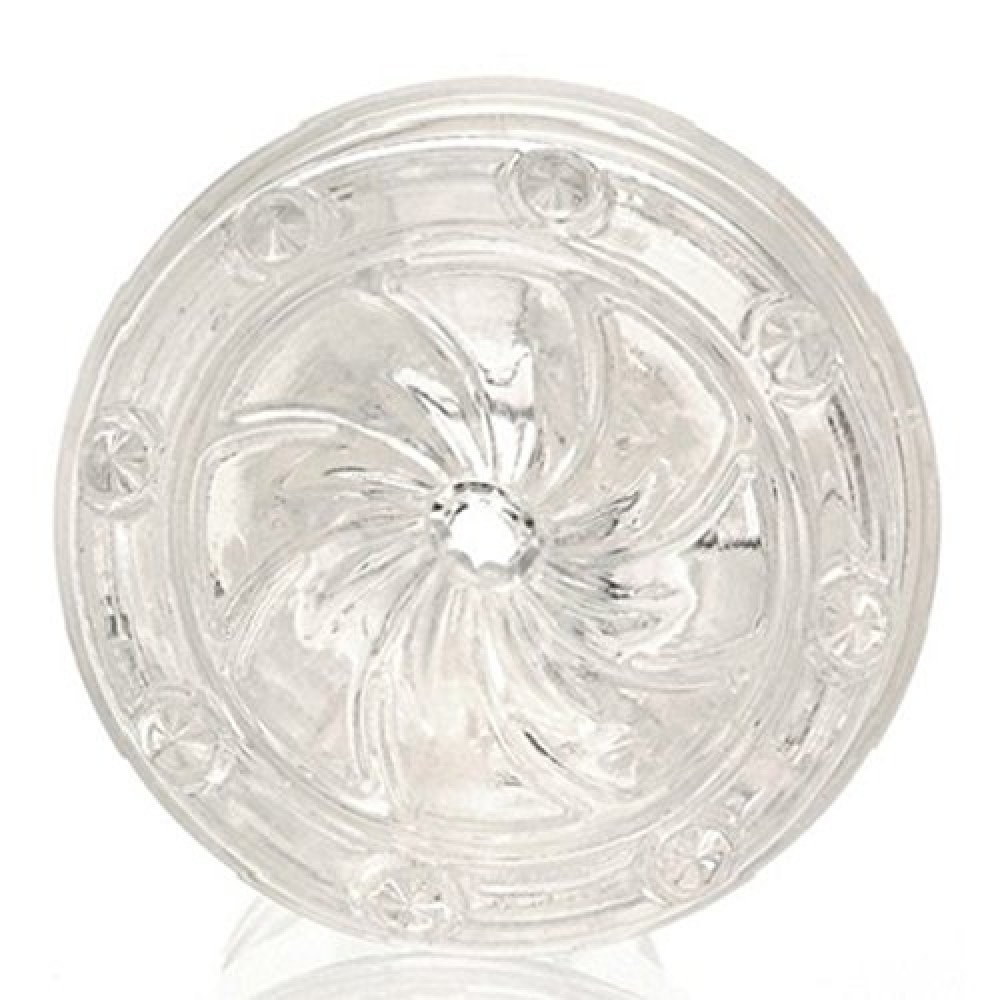 Мастурбатор у колбі з внутрішнім рельєфом Fleshlight GO Torque Ice, прозорий