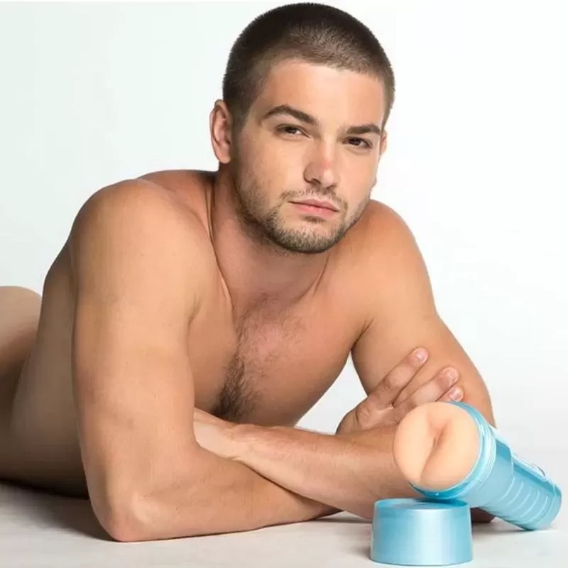 Мастурбатор попа, в колбі, кібершкіра, Fleshjack boys JOHNNY RAPID MAN CAVE, тілесний