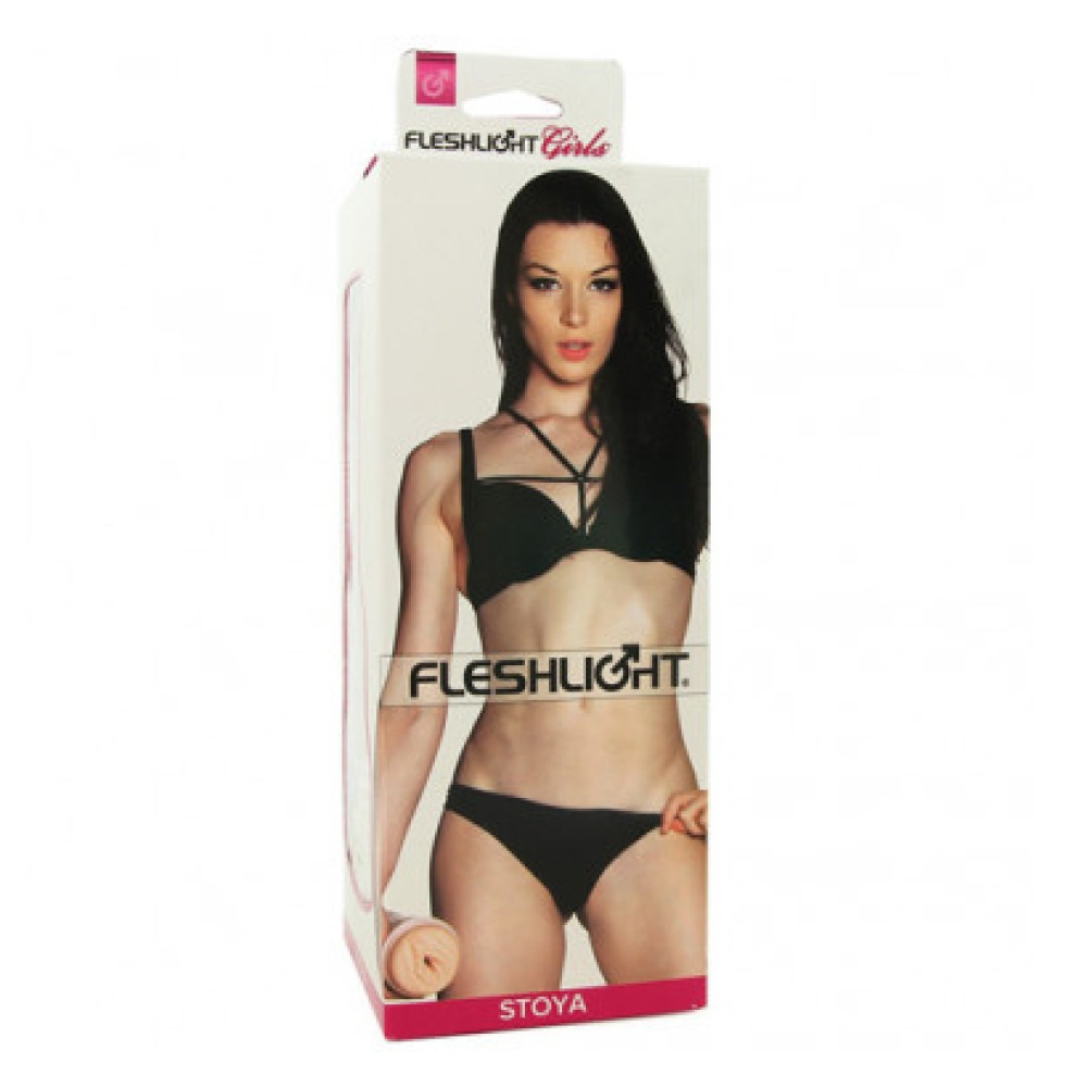 Мастурбатор вагіна в колбі Fleshlight Stoya реалістичний з кібершкіри, тілесний