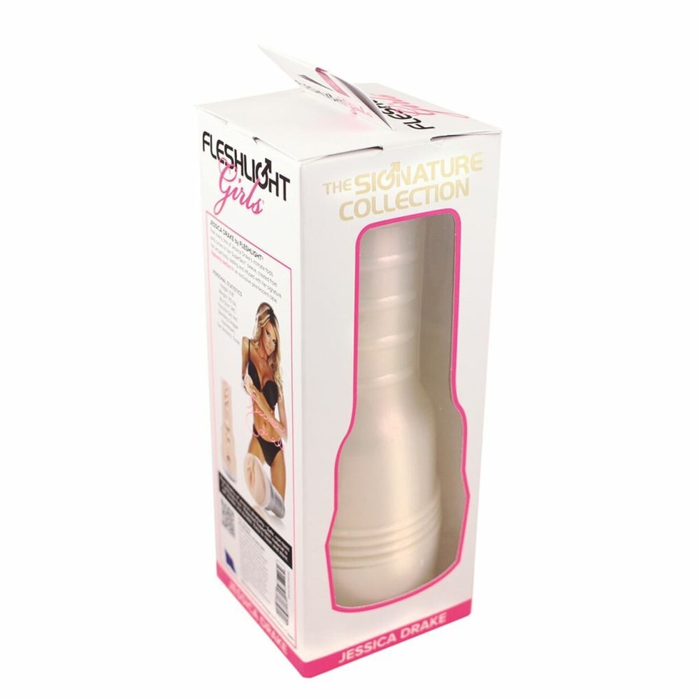 Мастурбатор вагина в колбе, киберкожа Fleshlight Jessica Drake, бежевый