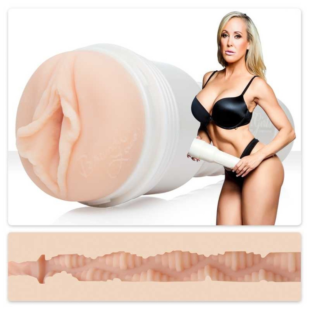 Мастурбатор вагіна в колбі, кібершкіра FleshLight Brandi Love, бежевий