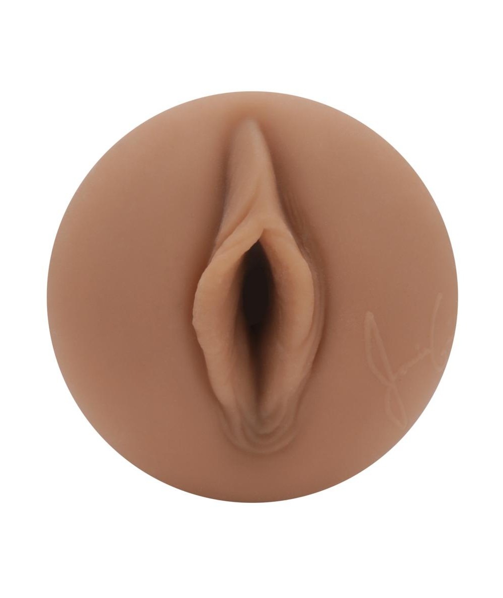 Мастурбатор вагіна Fleshlight Janice Griffith в колбі, реалістичний з кібершкіри, бежевий