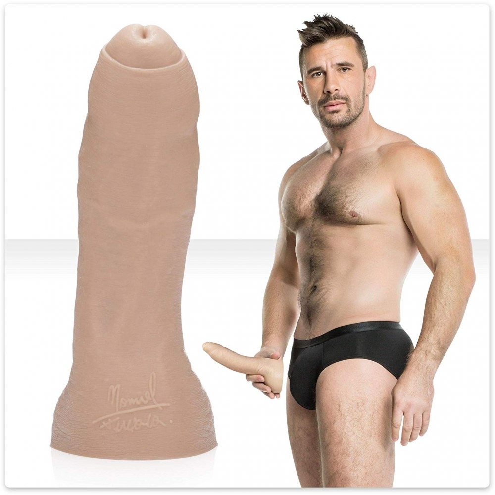 Фалоімітатор з мошонкою реалістичний Fleshjack Guys Manuel Ferrara Dildo, бежевий, 19.7 см х 5.3 см