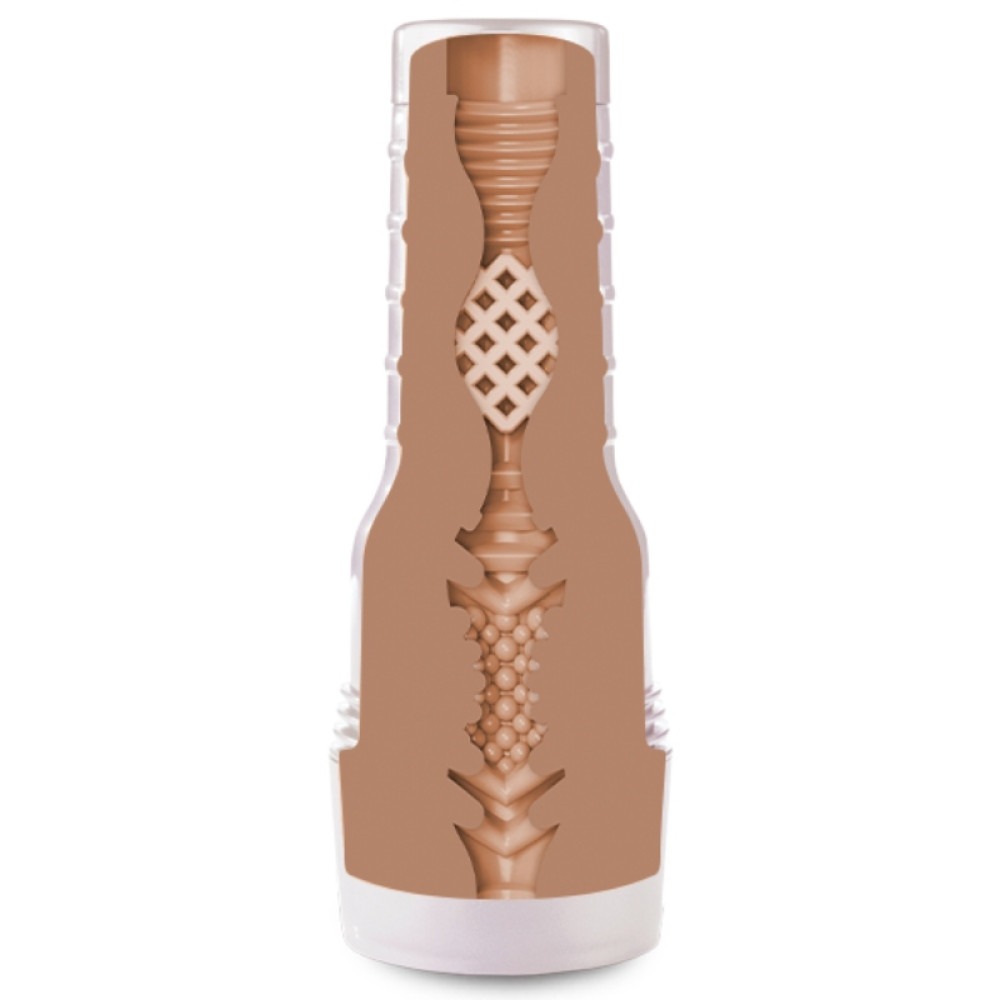 Мастурбатор Вагіна в колбі Fleshlight Autumn Falls, кібершкіра, бежевий