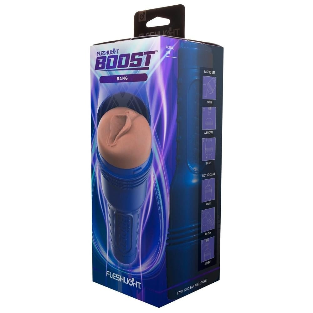 Мастурбатор у колбі Fleshlight - Boost Bang Light Medium Flesh