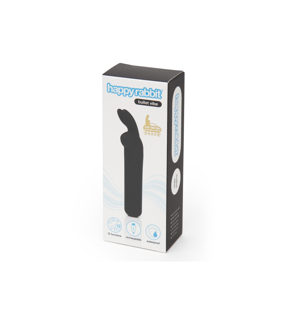 Мини вибратор Happy Rabbit Rechargeable Bullet BLACK