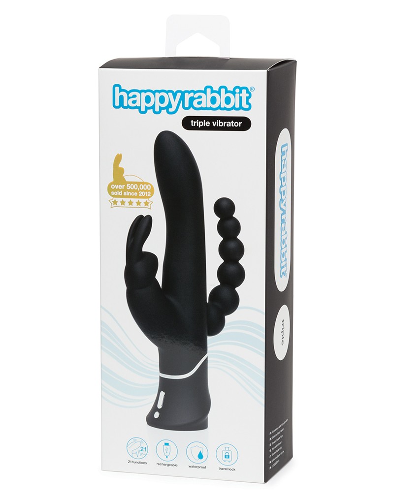 Потрійний вібратор Happy Rabbit Triple Curve