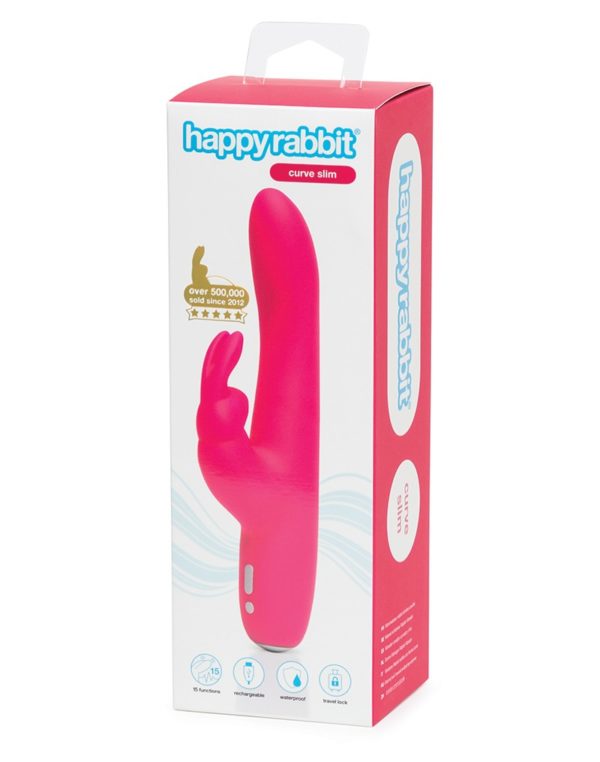 Вібратор кролик Happy Rabbit Slimline Curve