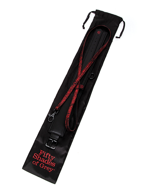 Нашийник та повідець Fifty Shades of Grey Sweet Anticipation Reversible Faux Leather Collar and Lead