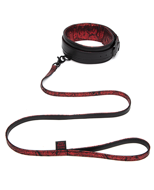 Нашийник та повідець Fifty Shades of Grey Sweet Anticipation Reversible Faux Leather Collar and Lead