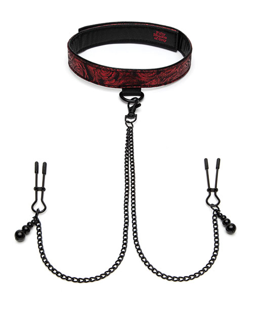 Нашийник із затискачами на соски Sweet Anticipation Fifty Shades of Grey Collar Nipp