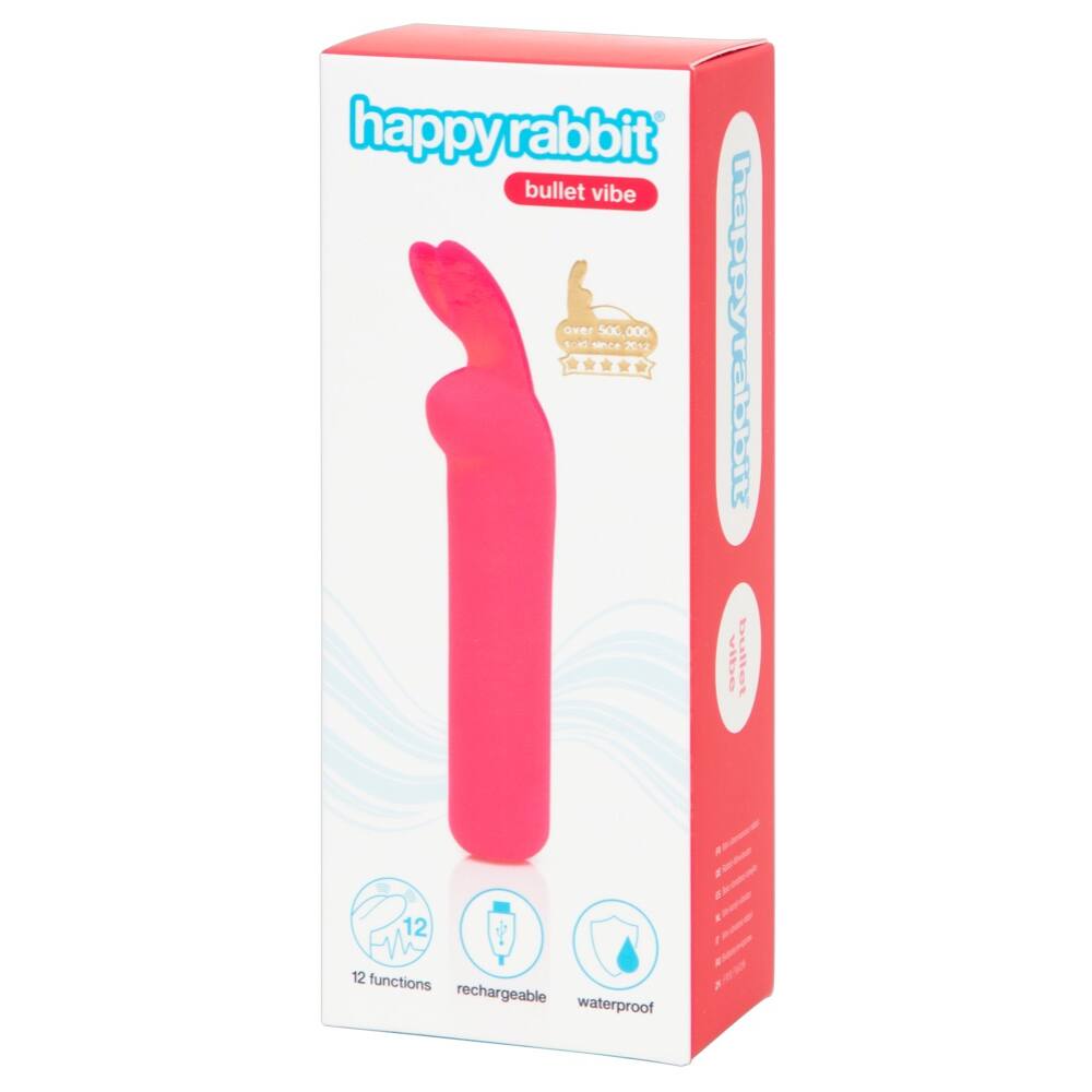 Міні вібратор Happy Rabbit Rechargeable Bullet Pink