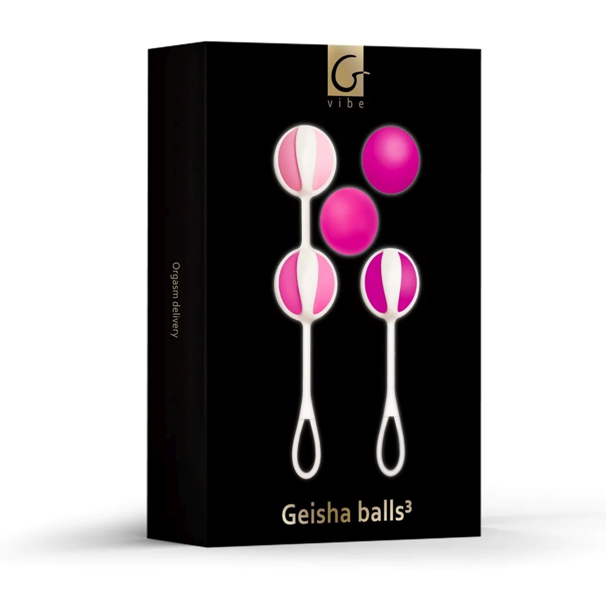 Набір вагінальних кульок Gvibe Geisha Balls 3, силіконові, рожевий, 5 штук