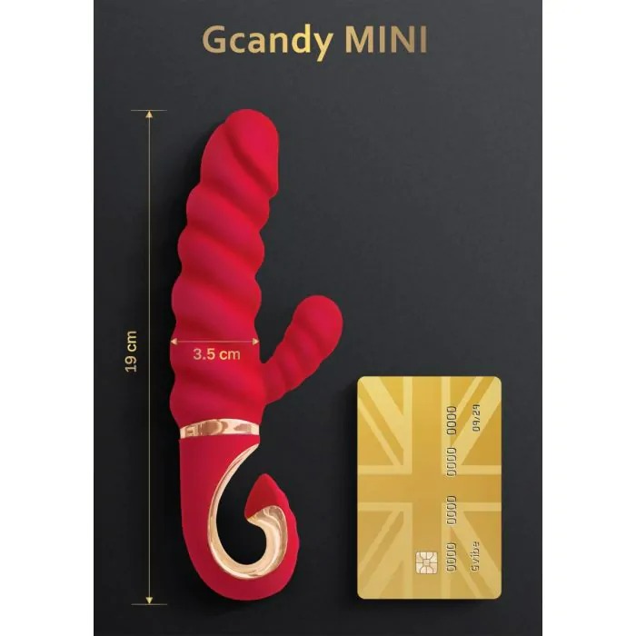 Вібратор кролик рельєфний Gcandy MINI - Кораловий