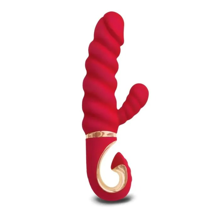 Вібратор кролик рельєфний Gcandy MINI - Кораловий