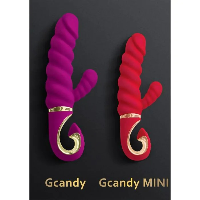 Вібратор кролик рельєфний Gcandy MINI - Кораловий