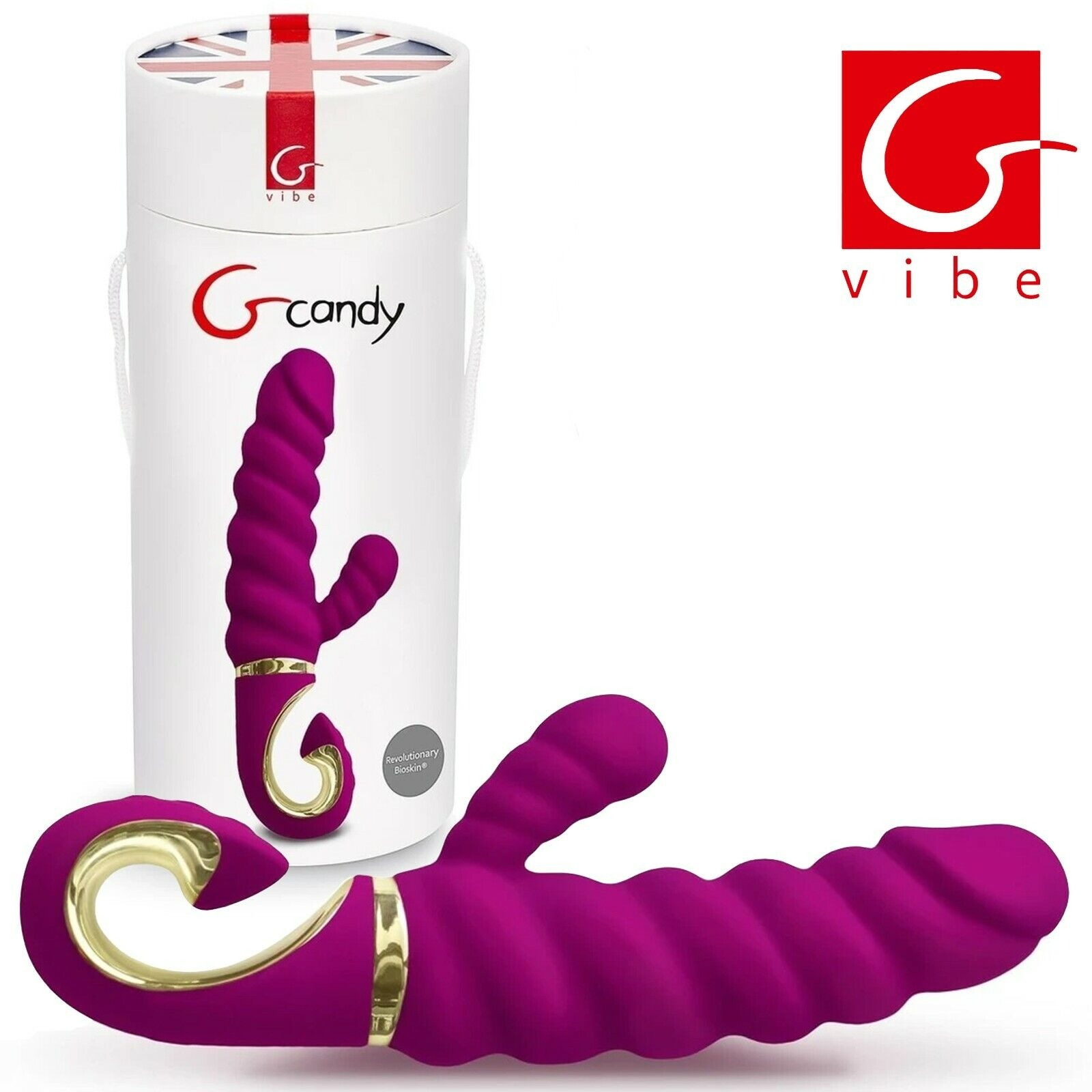 Вібратор кролик рельєфний Gcandy