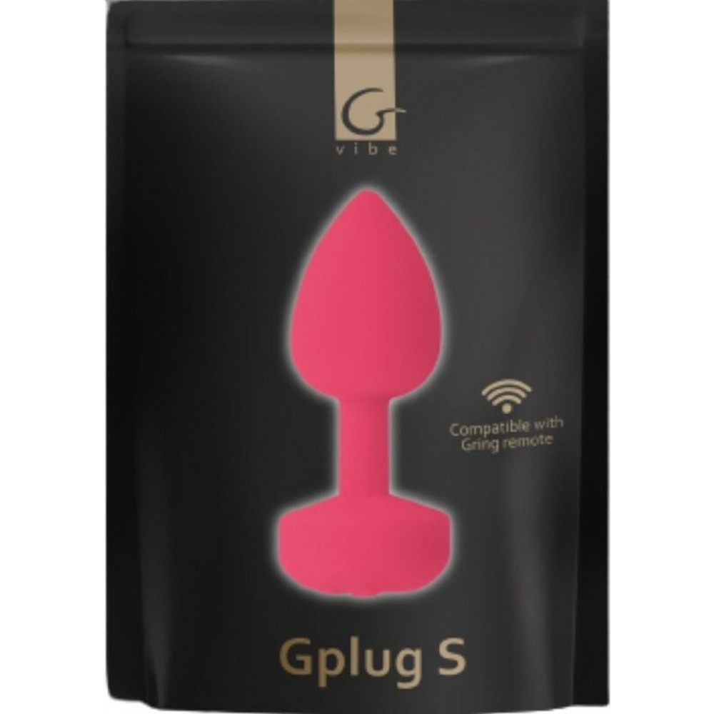 Анальна пробка з вібрацією S Gplug Gvibe, силіконова, рожева, 8.2 х 3 см