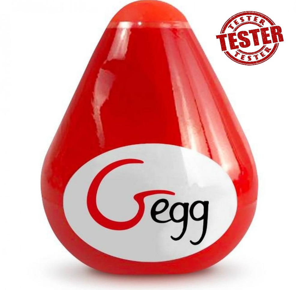Мастурбатор-Яйце багаторазовий Gvibe Gegg червоний (при покупці 3 од., подарунок за 1 грн)