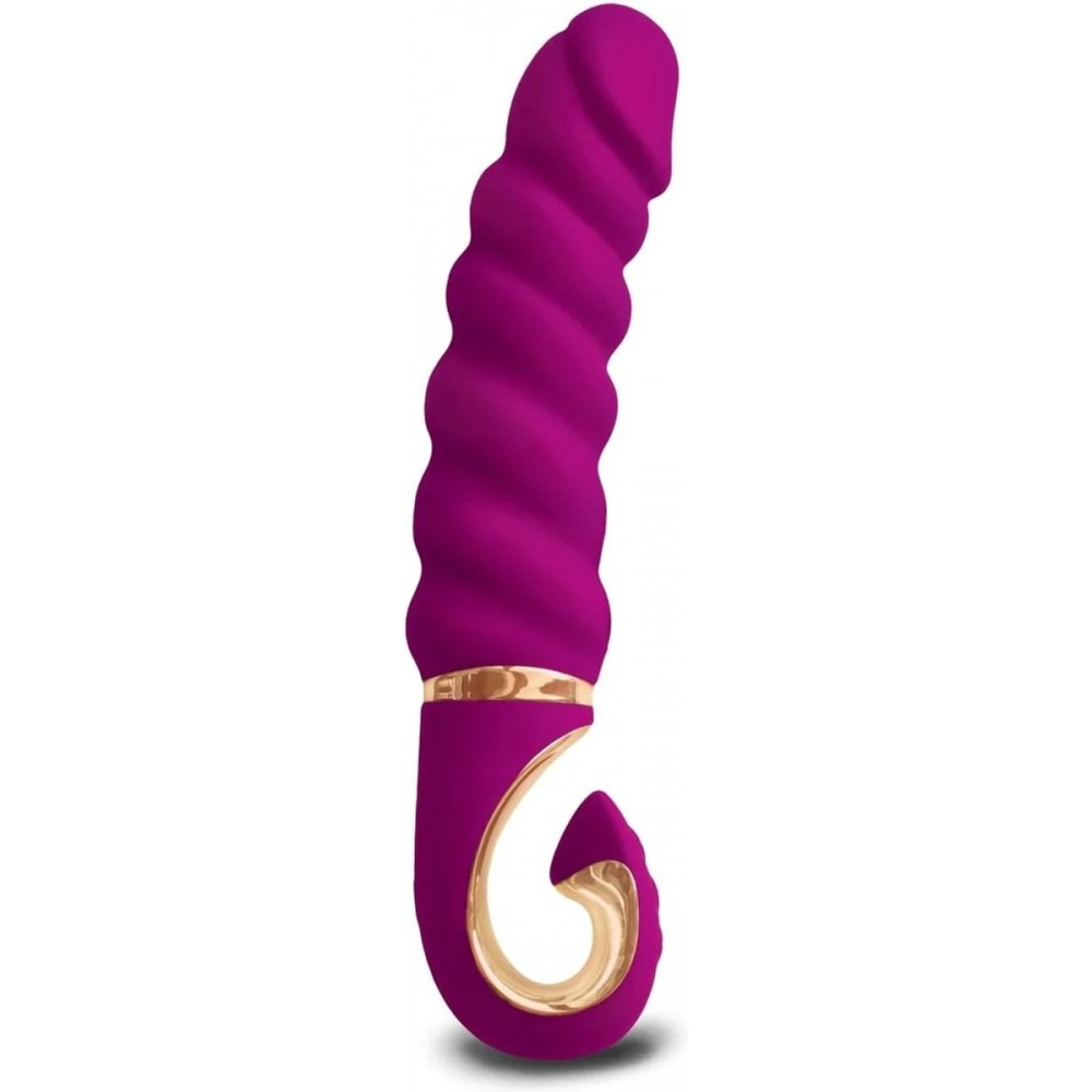 Вібратор рельєфний Gjack Mini Gvibe, фіолетовий, 19 х 3.5 см