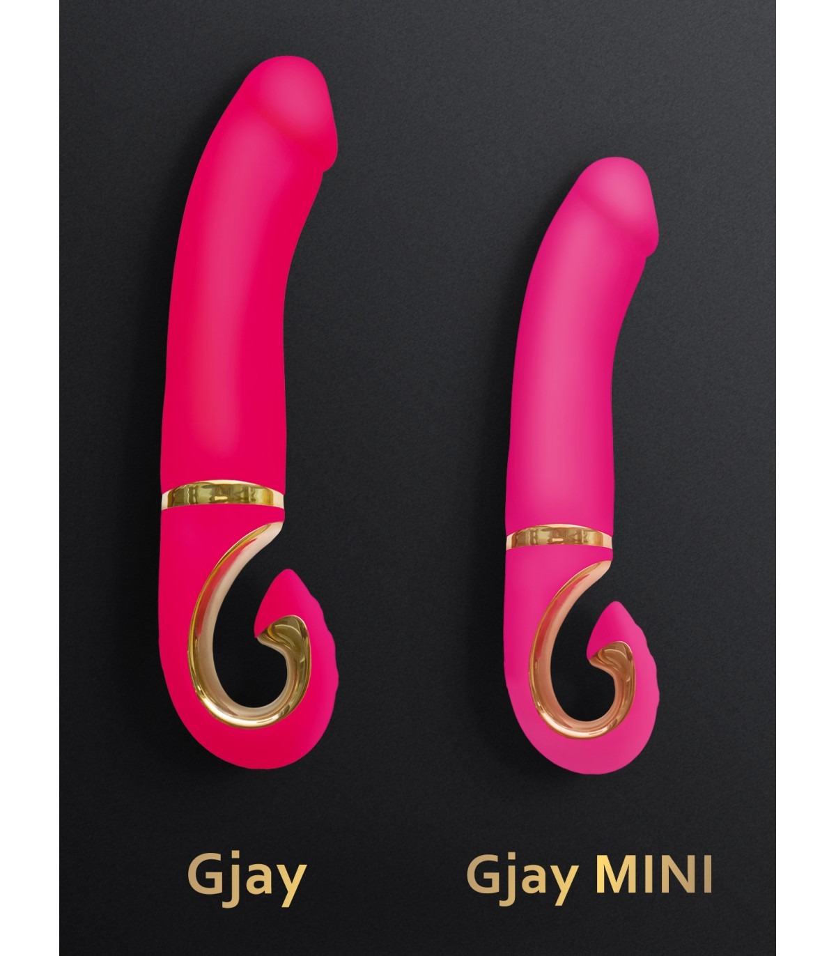 Вібратор нереалістичний Gjay Mini Gvibe, рожевий, 19 см х 3.5 см