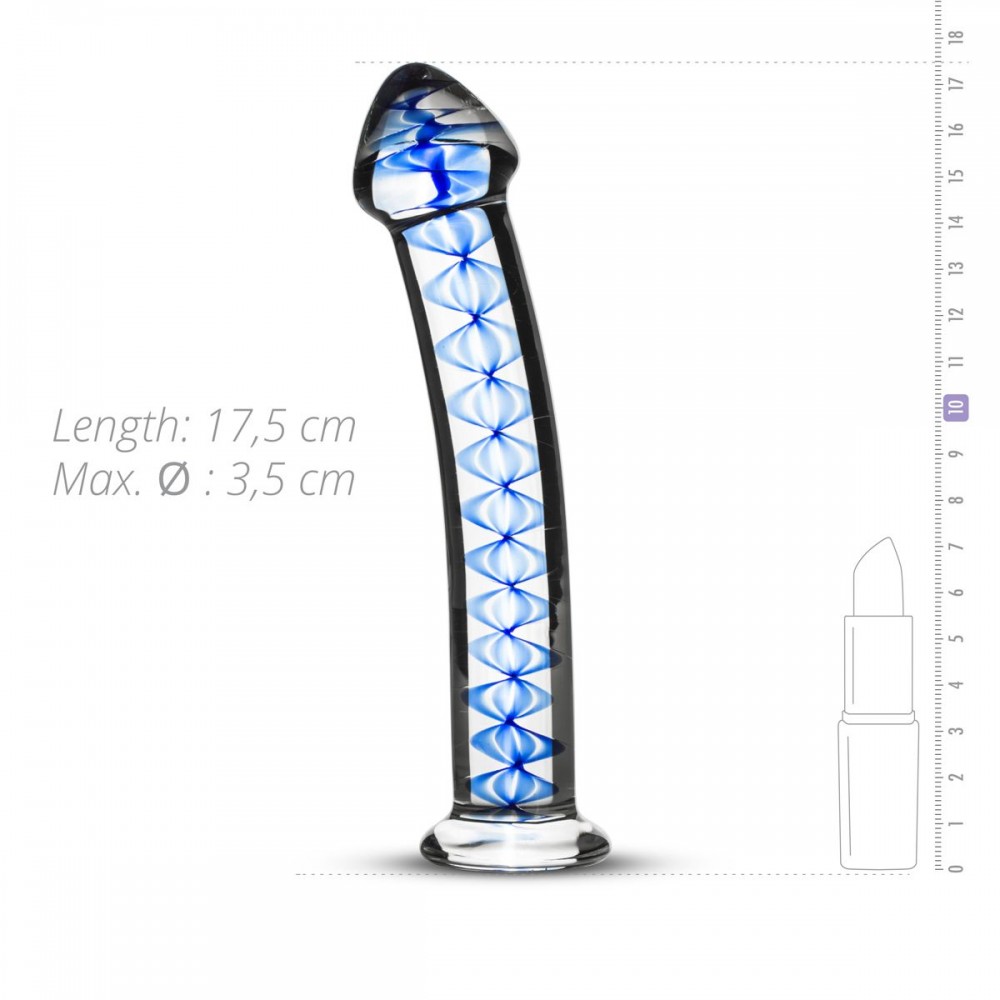 Фалоіммітатор скло Glass Dildo No.04