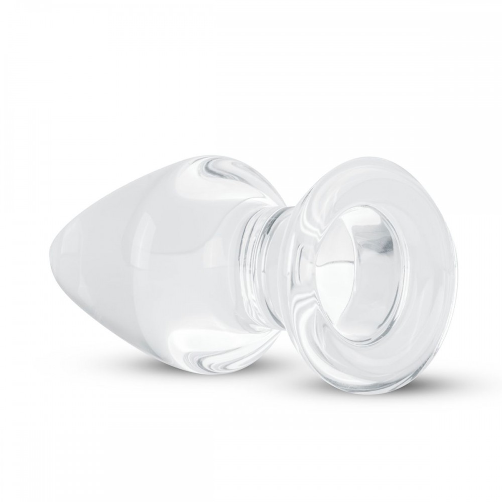 Пробка скло прозора Gildo Glass buttplug No. 25