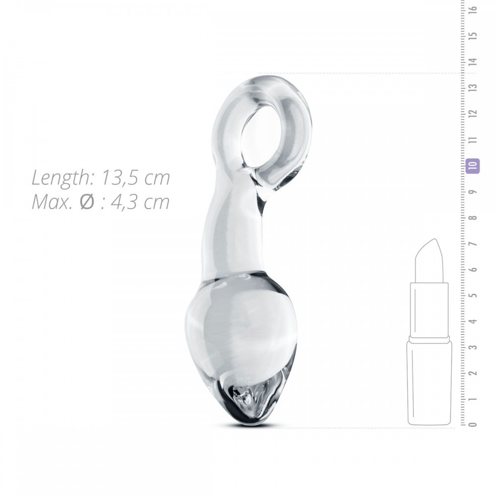 Анальна пробка скло Gildo Glass Dildo No.13