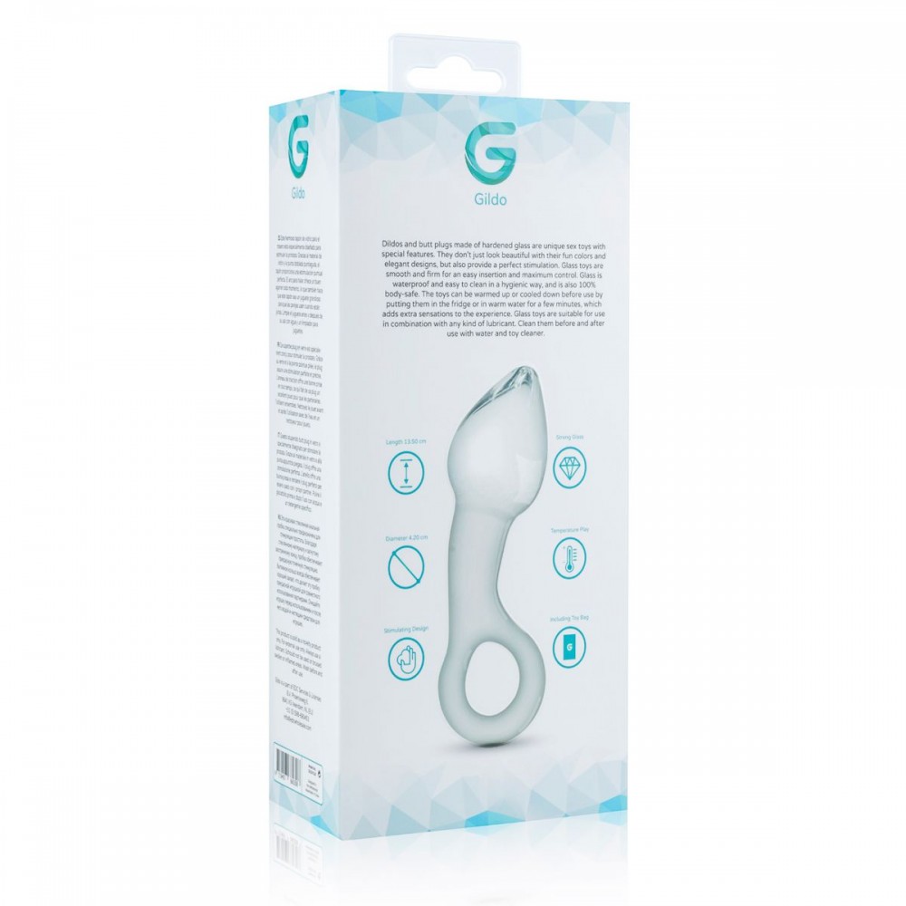 Анальна пробка скло Gildo Glass Dildo No.13