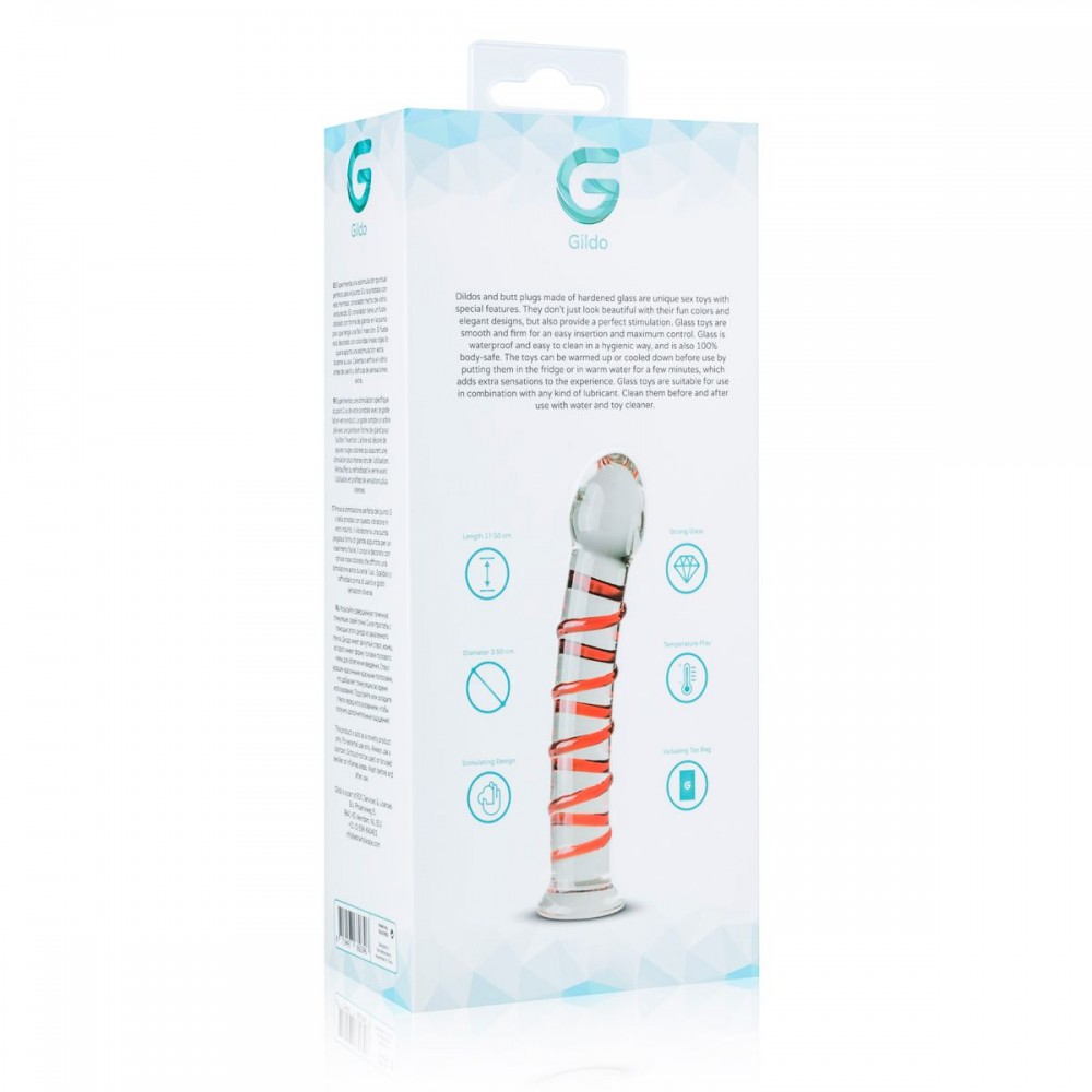 Фалоіммітатор скло Gildo Glass Dildo No.15