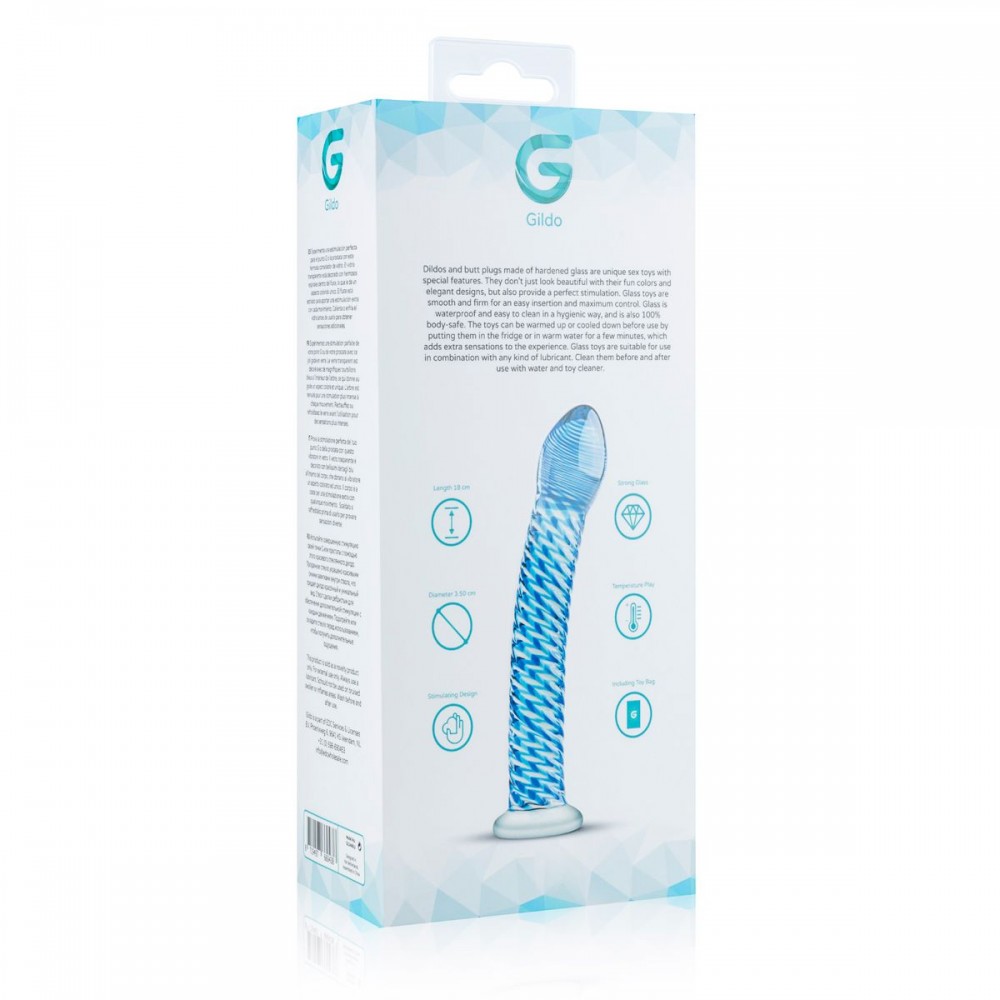 Фалоіммітатор скло Gildo Glass Dildo No.05