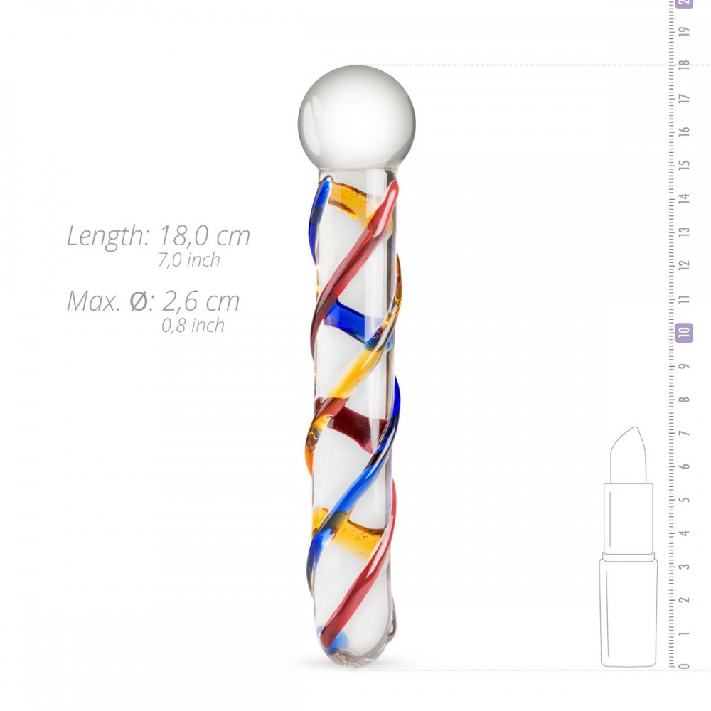 Фалоіммітатор скло Glass Dildo No.10
